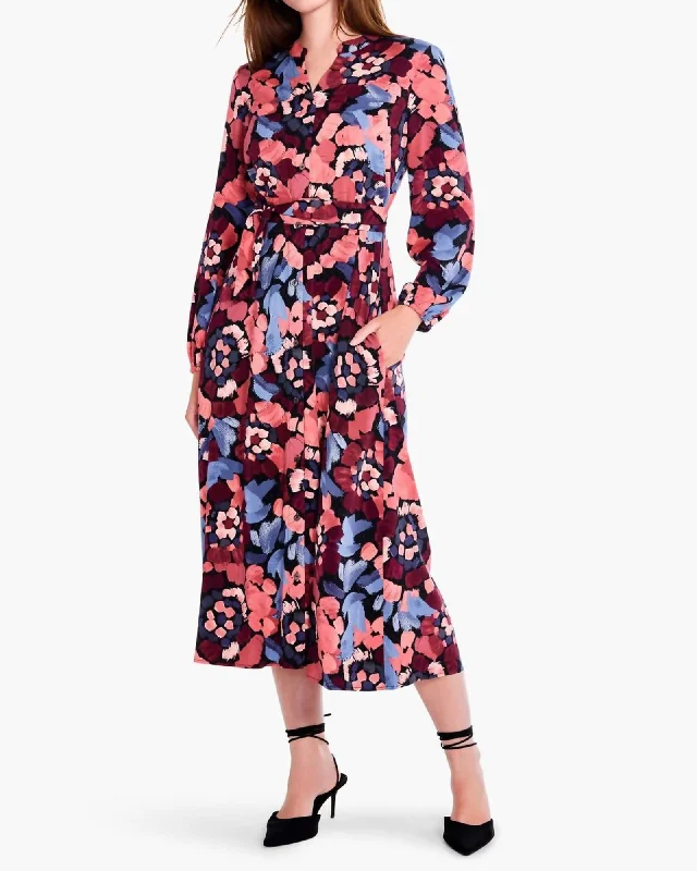 Autumn Bloom Live In Dress in Red Multi | Red Multi