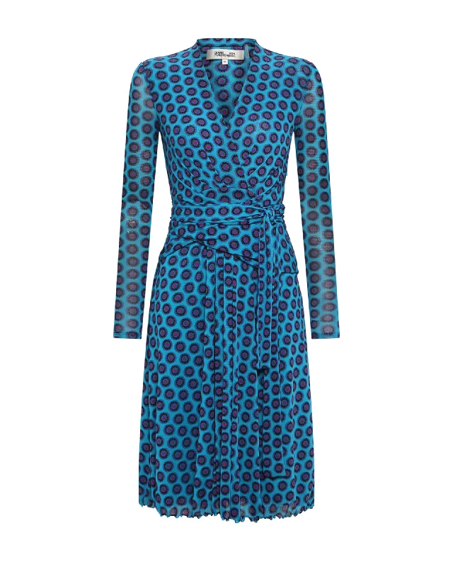 DVF BRENDA DRESS | FLOWER TIE BARRIER REEF