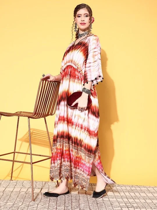 Women Classic Off White Tie and Dye Tie & Dye 2.0 Dress