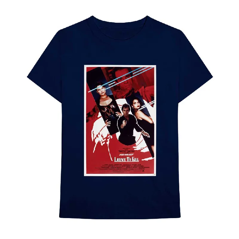 James Bond 007 | Official Band T-Shirt | Licence To Kill Poster Rayon Velvet Corduroy James Bond 007 | Official Band T-Shirt | Licence To Kill Poster Rayon Velvet Corduroy