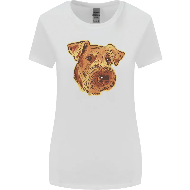 An Airedale Terrier Bingley Waterside Dog Womens Wider Cut T-Shirt Chenille Blend Fleece Blend Nylon Blend An Airedale Terrier Bingley Waterside Dog Womens Wider Cut T-Shirt Chenille Blend Fleece Blend Nylon Blend