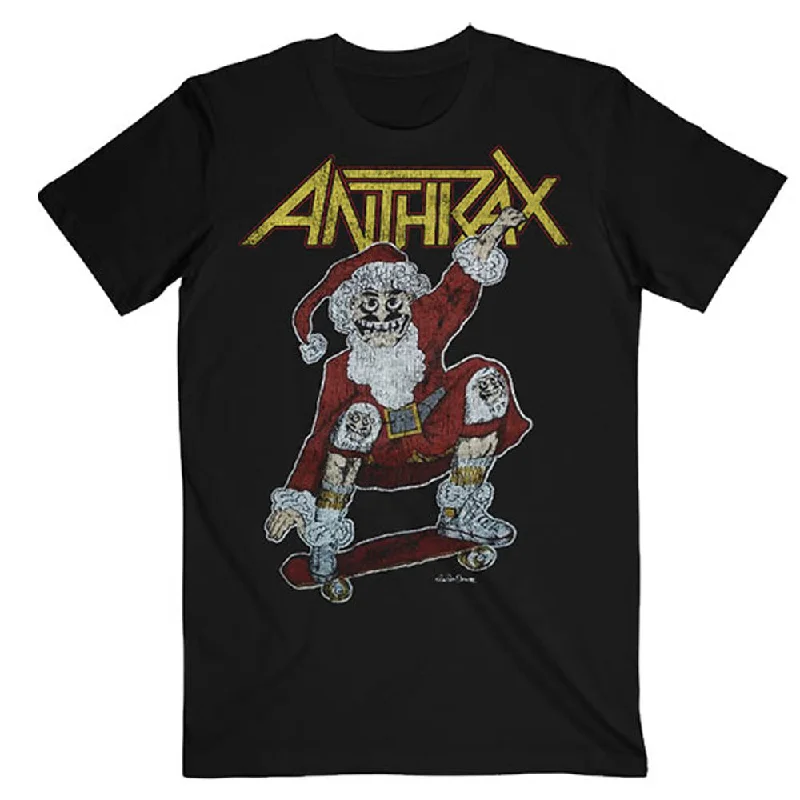 Anthrax | Official Band T-Shirt | Vintage Christmas (Back Print) Oversized T-Shirt Spandex breathable Anthrax | Official Band T-Shirt | Vintage Christmas (Back Print) Oversized T-Shirt Spandex breathable