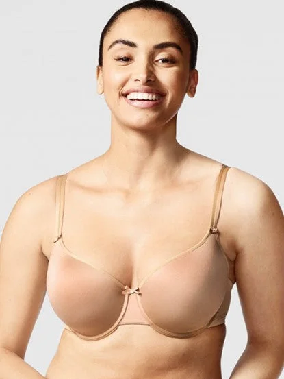 Chantelle Basic Invisible Memory Foam T-Shirt Bra - Toffee Spandex Blend Rayon Blend Denim Blend Chantelle Basic Invisible Memory Foam T-Shirt Bra - Toffee Spandex Blend Rayon Blend Denim Blend