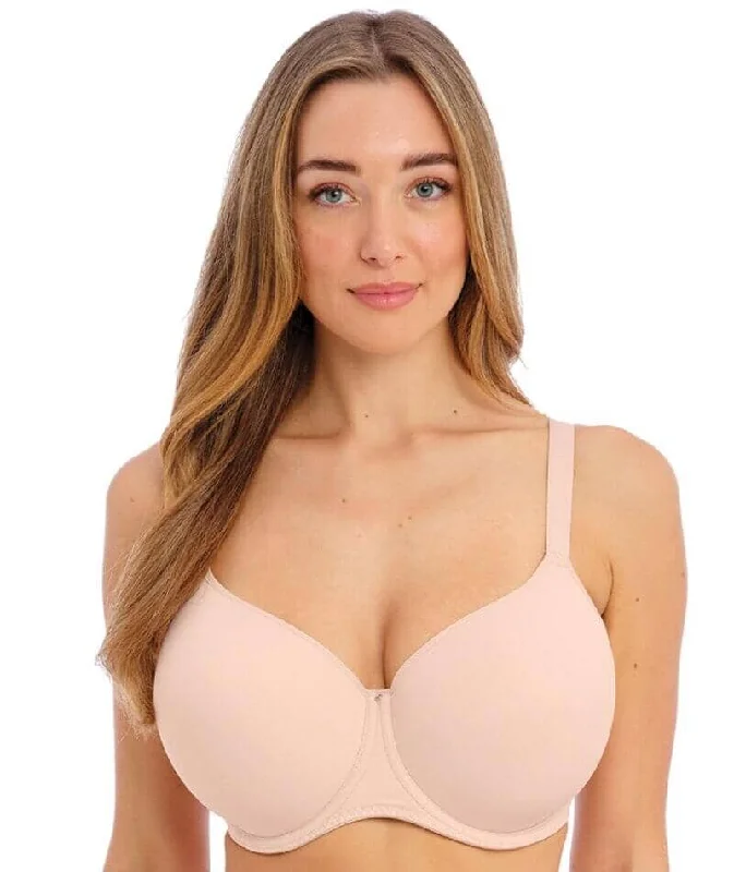 Fantasie Aura Underwire Moulded T-Shirt Bra - Natural Beige Collared Crew Neck Turtle Neck Fantasie Aura Underwire Moulded T-Shirt Bra - Natural Beige Collared Crew Neck Turtle Neck
