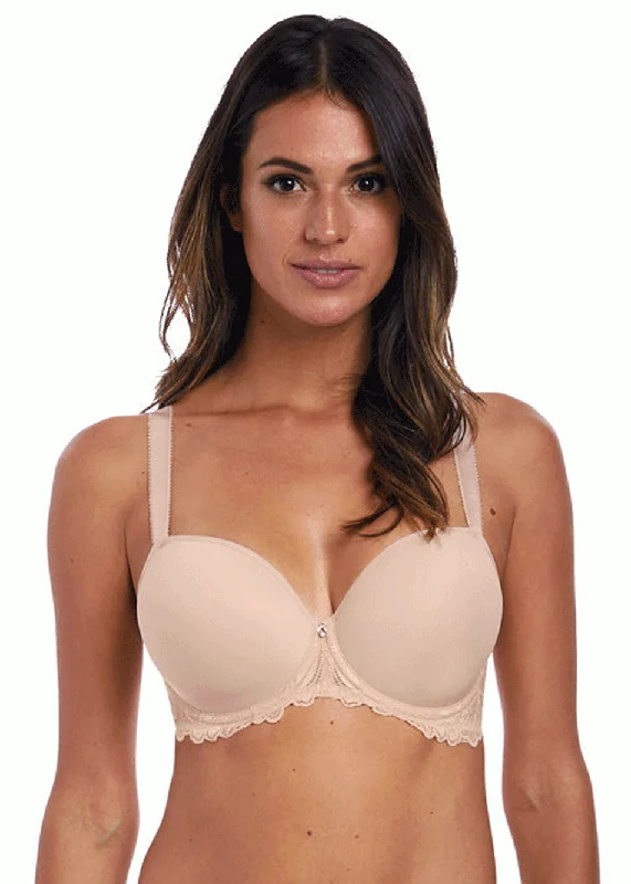 Fantasie Memoir Bras Underwire Molded T-Shirt Bra, Natural Beige Jersey Fabric Tulle Fabric Batik Fabric Fantasie Memoir Bras Underwire Molded T-Shirt Bra, Natural Beige Jersey Fabric Tulle Fabric Batik Fabric