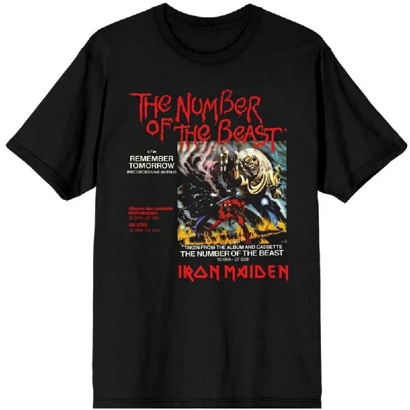 Iron Maiden | Official Band T-Shirt | Number of the Beast Vinyl Promo Sleeve Handmade Hand-knitted Hand-woven Iron Maiden | Official Band T-Shirt | Number of the Beast Vinyl Promo Sleeve Handmade Hand-knitted Hand-woven