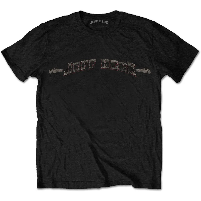 Jeff Beck | Official Band T-Shirt | Vintage Logo Nylon Fabric Polyester Fabric Spandex Fabric Jeff Beck | Official Band T-Shirt | Vintage Logo Nylon Fabric Polyester Fabric Spandex Fabric