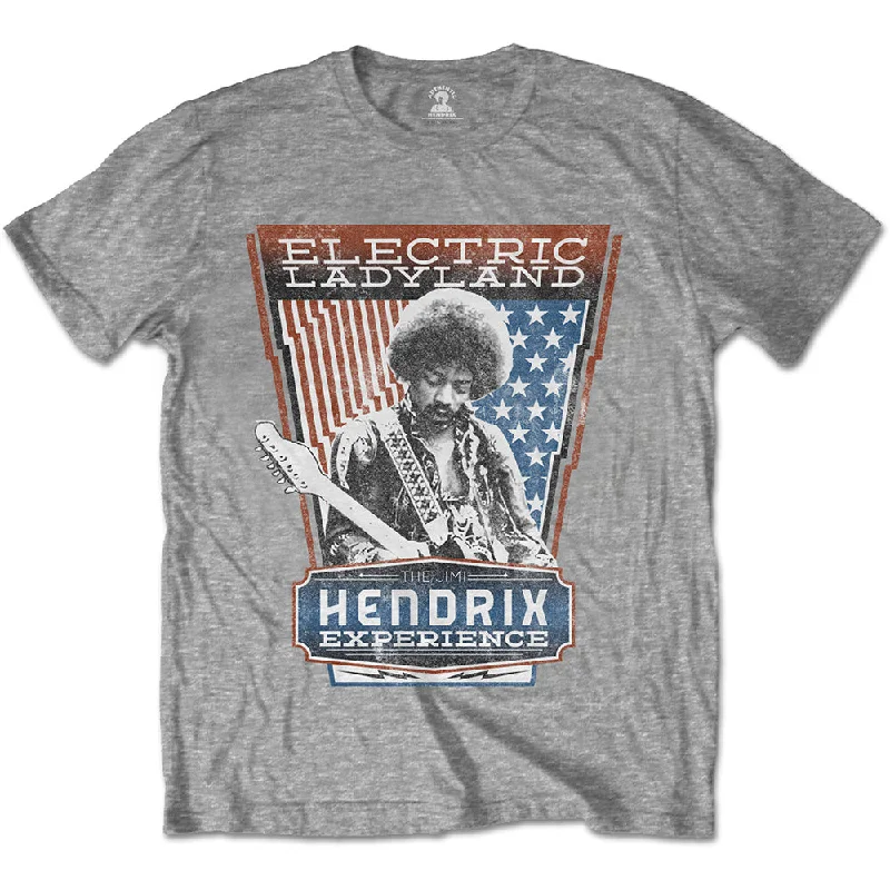 Jimi Hendrix | Official Band T-Shirt | Electric Ladyland Graphic T-Shirt Round Neck Polyester Jimi Hendrix | Official Band T-Shirt | Electric Ladyland Graphic T-Shirt Round Neck Polyester