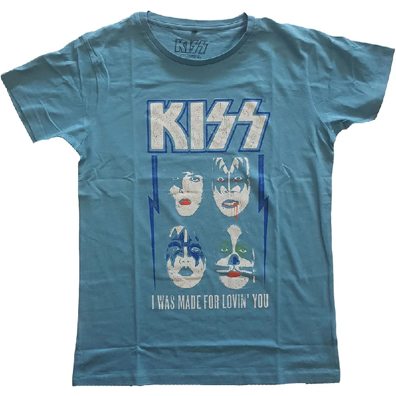 KISS | Official Band T-Shirt | Made For Lovin' You Welt Pockets Slit Pockets Flap Pockets KISS | Official Band T-Shirt | Made For Lovin' You Welt Pockets Slit Pockets Flap Pockets