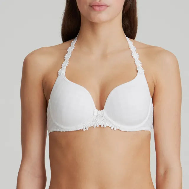 Marie Jo Avero Convertible Plunge T-Shirt Bra - White Wool Fabric Cashmere Fabric Tweed Fabric Marie Jo Avero Convertible Plunge T-Shirt Bra - White Wool Fabric Cashmere Fabric Tweed Fabric