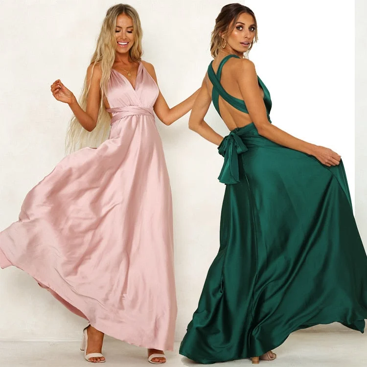 Satin Dress Maxi Dresses for Women Party Sexy Backless Pink Green Summer Dresses Spaghetti Strap Long bandage dress Bodycon 2019 Cozy Maxi Dress with Slit Satin Dress Maxi Dresses for Women Party Sexy Backless Pink Green Summer Dresses Spaghetti Strap Long bandage dress Bodycon 2019 Cozy Maxi Dress with Slit