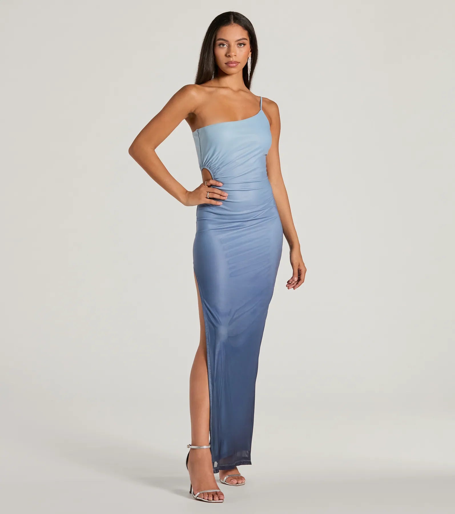 Special Stunner One-Shoulder Cutout Ombre Maxi Dress Elegant Maxi Dress with Pockets Special Stunner One-Shoulder Cutout Ombre Maxi Dress Elegant Maxi Dress with Pockets