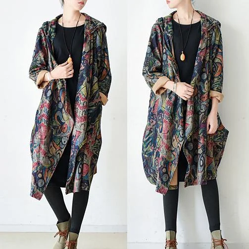 2021 Spring Colorful Life Baggy Outwear Plus Size Trench Coats Long Jacket Spring Collection Notch Collar Peter Pan Collar Cowl Neck 2021 Spring Colorful Life Baggy Outwear Plus Size Trench Coats Long Jacket Spring Collection Notch Collar Peter Pan Collar Cowl Neck