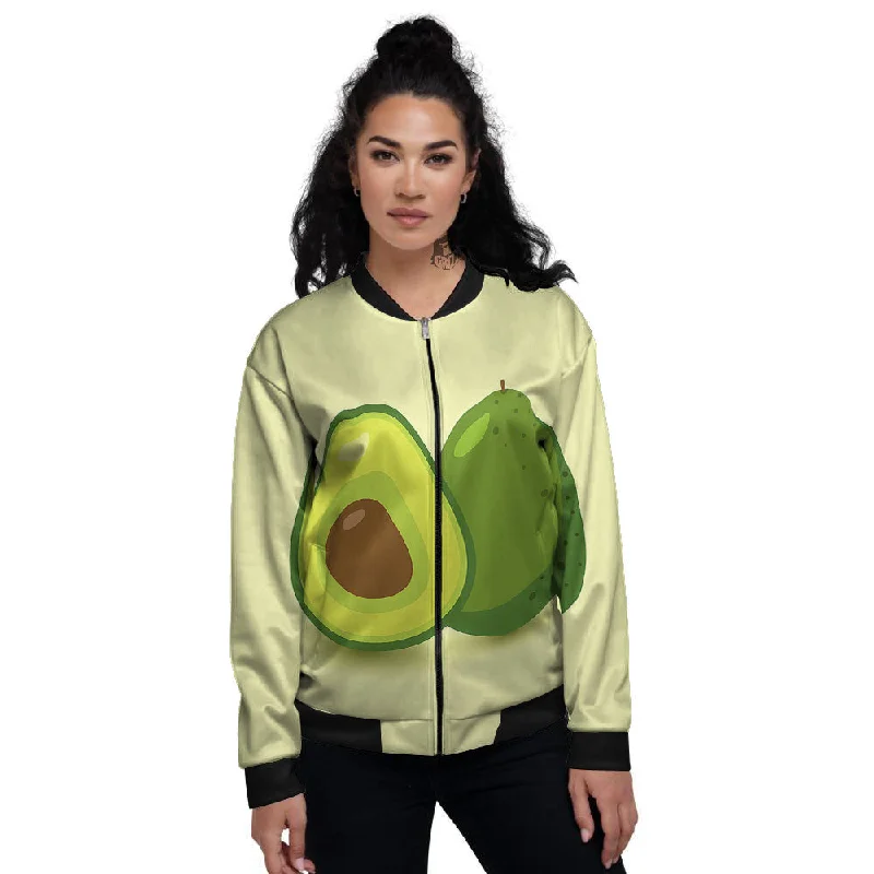 Avocado Green Print Women's Bomber Jacket V-Neck Jacket Boat Neck Jacket Square Neck Jacket Avocado Green Print Women's Bomber Jacket V-Neck Jacket Boat Neck Jacket Square Neck Jacket