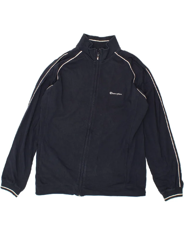 CHAMPION Womens Tracksuit Top Jacket UK 20 2XL Navy Blue Cotton Wool Jacket Cashmere Jacket Tweed Jacket CHAMPION Womens Tracksuit Top Jacket UK 20 2XL Navy Blue Cotton Wool Jacket Cashmere Jacket Tweed Jacket
