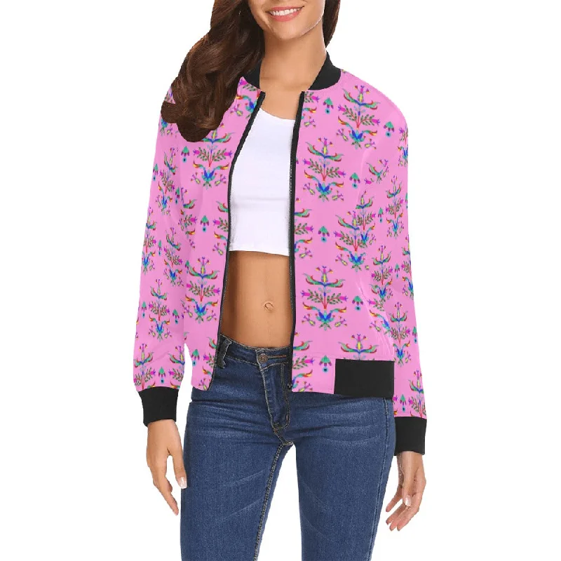 Dakota Damask Cheyenne Pink All Over Print Bomber Jacket for Women Elasticated Jacket Padded Jacket Insulated Jacket Dakota Damask Cheyenne Pink All Over Print Bomber Jacket for Women Elasticated Jacket Padded Jacket Insulated Jacket