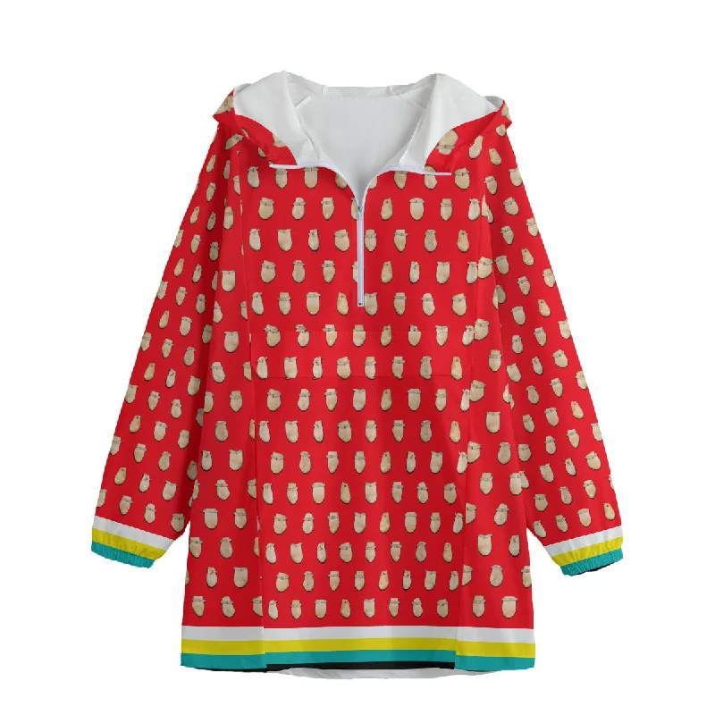 Elk Teeth on Red Unisex Windbreaker Long Jacket Fitted Jacket Loose Jacket Oversized Jacket Elk Teeth on Red Unisex Windbreaker Long Jacket Fitted Jacket Loose Jacket Oversized Jacket