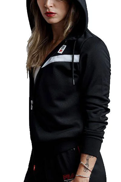 FILA Women's Black Madalyn Zip Workout Biking Jacket Size Large $120 NWT Front Pockets Side Pockets Patch Pockets FILA Women's Black Madalyn Zip Workout Biking Jacket Size Large $120 NWT Front Pockets Side Pockets Patch Pockets