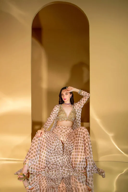 Printed Gharara with embroidered top and Jacket Faux Fur Jacket Real Fur Jacket Shearling Jacket Printed Gharara with embroidered top and Jacket Faux Fur Jacket Real Fur Jacket Shearling Jacket