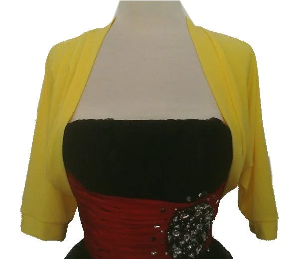 Mid Length Yellow Bolero Jacket Stretch Shrug Bridal Wedding Jacket Trench Coat Raincoat Waterproof Jacket Mid Length Yellow Bolero Jacket Stretch Shrug Bridal Wedding Jacket Trench Coat Raincoat Waterproof Jacket