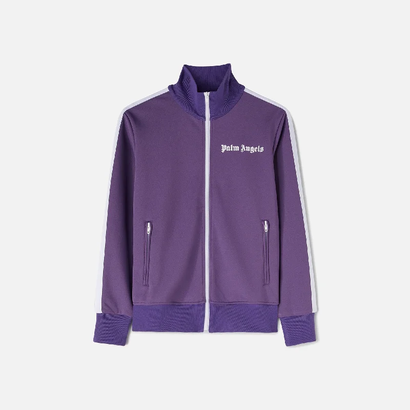 Palm Angels Classic Track Jacket - Purple Tailored Jacket Straight Jacket A-Line Jacket Palm Angels Classic Track Jacket - Purple Tailored Jacket Straight Jacket A-Line Jacket