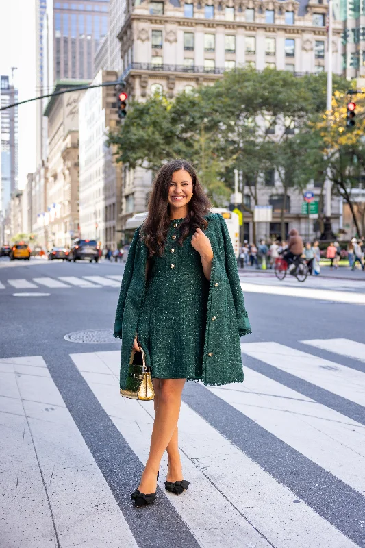 Sail To Sable Dylan Tweed Jacket - Emerald Chenille Fabric Brocade Fabric Lace Fabric Sail To Sable Dylan Tweed Jacket - Emerald Chenille Fabric Brocade Fabric Lace Fabric