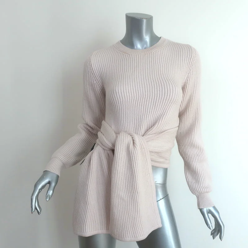 Beatriz Camacho Penelope Tie-Waist Sweater Ivory Wool Ribbed Knit Size Small NEW Sweater Knitwear Pullover Beatriz Camacho Penelope Tie-Waist Sweater Ivory Wool Ribbed Knit Size Small NEW Sweater Knitwear Pullover