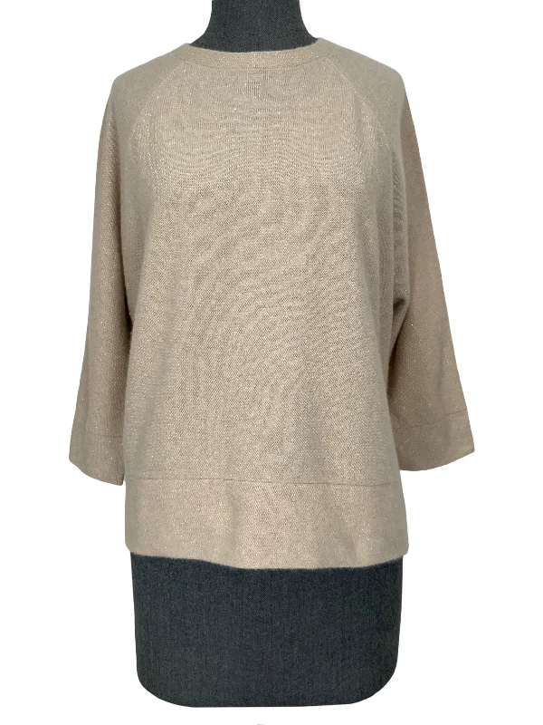 Brunello Cucinelli Oversized Cashmere Sweater Size XS Mesh Blend Leather Blend Suede Blend Brunello Cucinelli Oversized Cashmere Sweater Size XS Mesh Blend Leather Blend Suede Blend