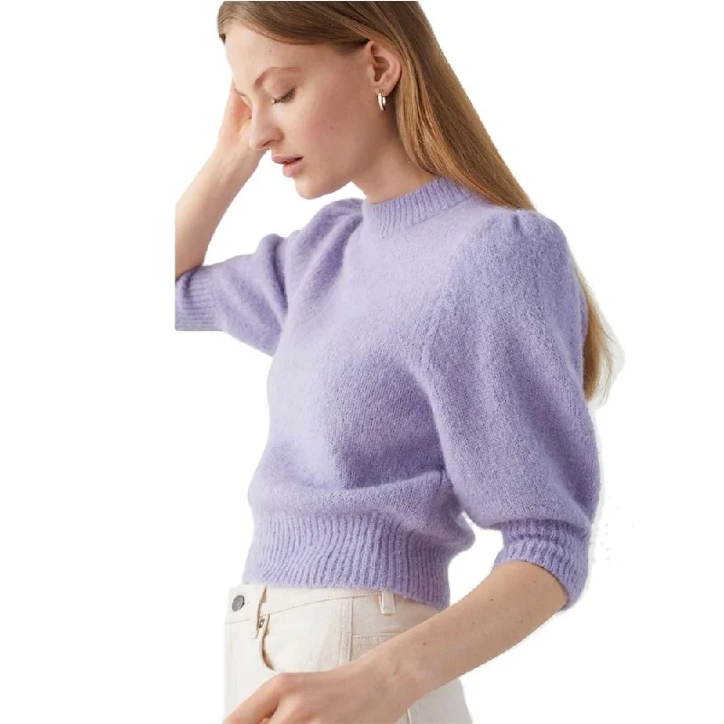 Full Customization Available mohair Short Puffed Sleeve Women's Sweaters Stretchy Elastic Breathable Full Customization Available mohair Short Puffed Sleeve Women's Sweaters Stretchy Elastic Breathable