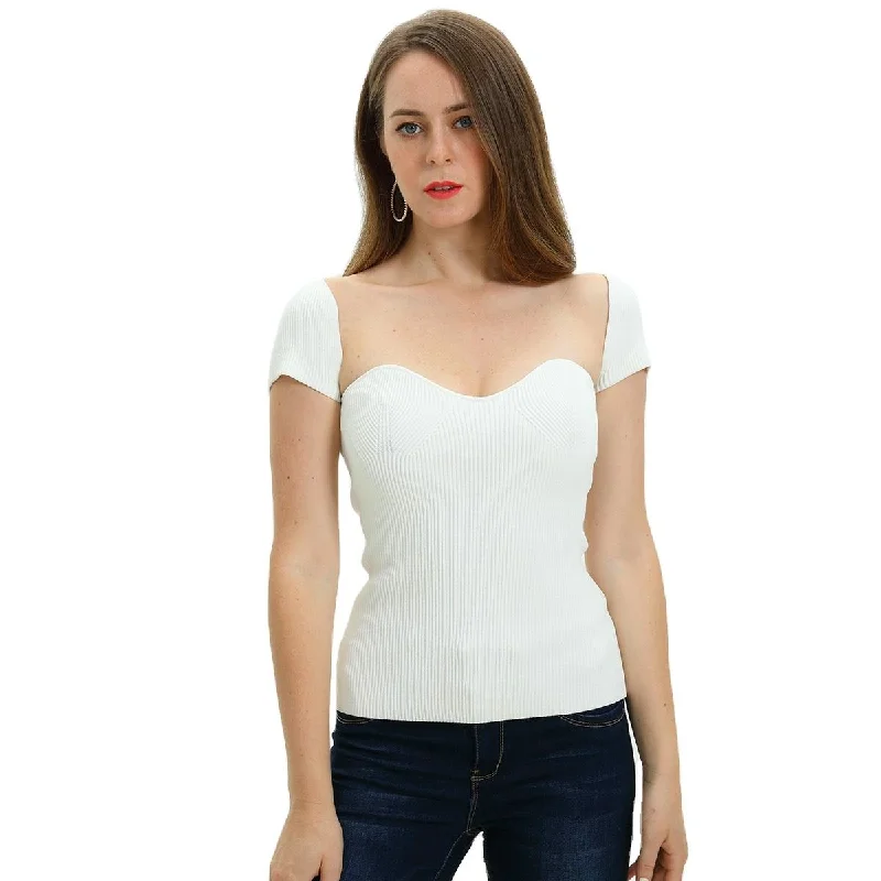 Casual Short Sleeve Women Sweater Fully Customizable white knitwear Satin Fabric Silk Fabric Chiffon Fabric Casual Short Sleeve Women Sweater Fully Customizable white knitwear Satin Fabric Silk Fabric Chiffon Fabric