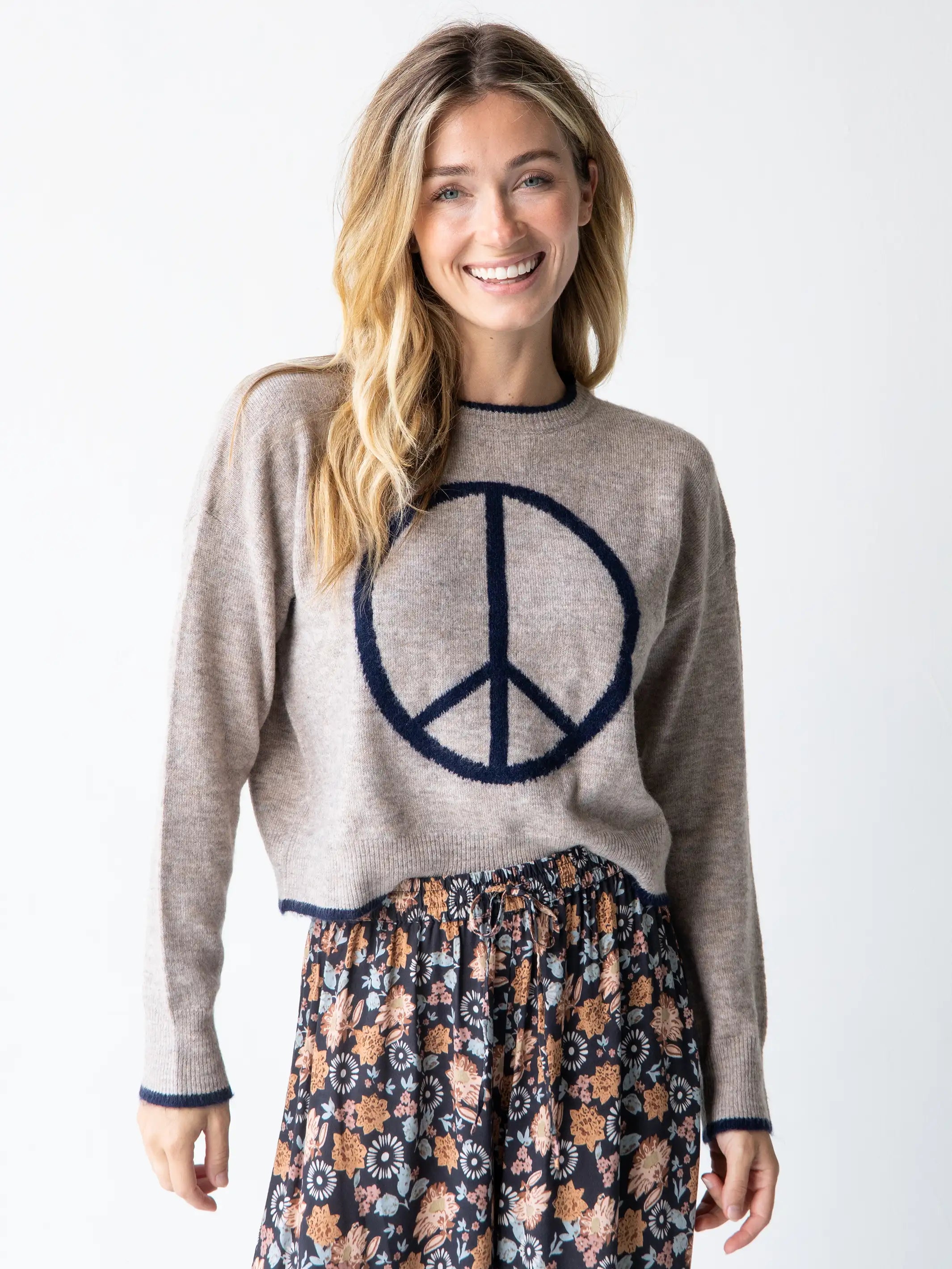 Intarsia Icon Sweater - Cocoa Peace Faux Fur Fabric Real Fur Fabric Shearling Fabric Intarsia Icon Sweater - Cocoa Peace Faux Fur Fabric Real Fur Fabric Shearling Fabric
