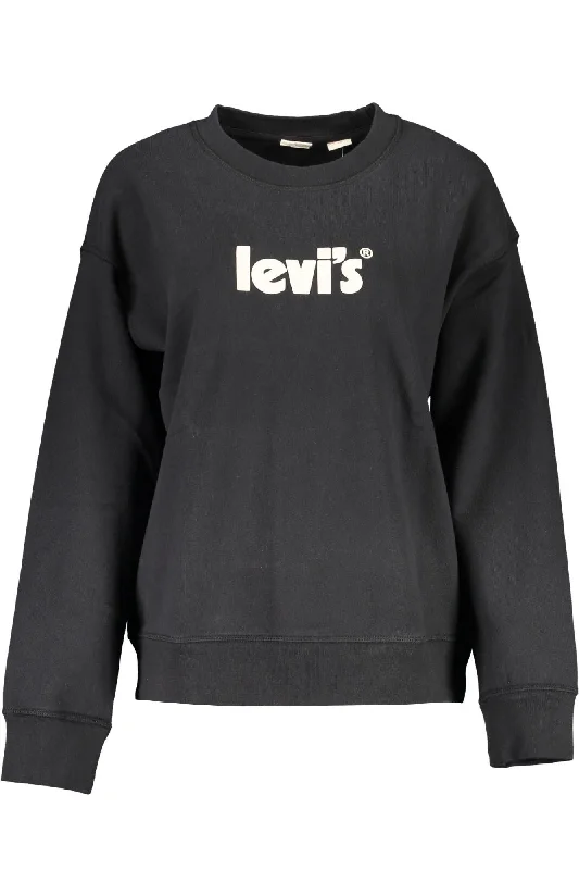 Levi's Black Cotton Women Sweater Thin Thick Dense