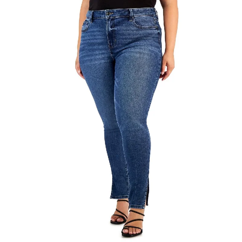 Celebrity Pink Womens High-Rise Dark Wash Skinny Jeans Casual Distressed Denim Jeans Celebrity Pink Womens High-Rise Dark Wash Skinny Jeans Casual Distressed Denim Jeans