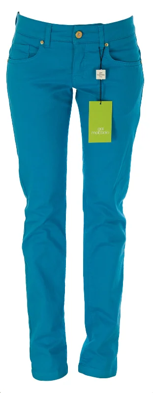GAI MATTIOLO Women's Blue Straight Fit Gemstone Low Rise Jeans Sz 40 NWT Comfortable Low-Rise Jeans GAI MATTIOLO Women's Blue Straight Fit Gemstone Low Rise Jeans Sz 40 NWT Comfortable Low-Rise Jeans