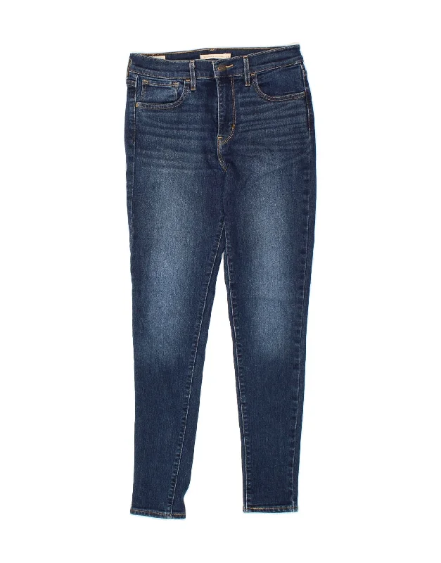 LEVI'S Womens 720 High Waist Super Skinny Jeans W27 L28 Blue Cotton Trendy Wide-Legged High-Waist Jeans LEVI'S Womens 720 High Waist Super Skinny Jeans W27 L28 Blue Cotton Trendy Wide-Legged High-Waist Jeans