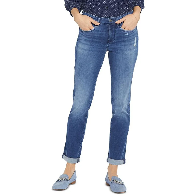 NYDJ Womens Margot Girlfriend Denim Light Wash Straight Leg Jeans Elegant Bootcut Fit Jeans NYDJ Womens Margot Girlfriend Denim Light Wash Straight Leg Jeans Elegant Bootcut Fit Jeans