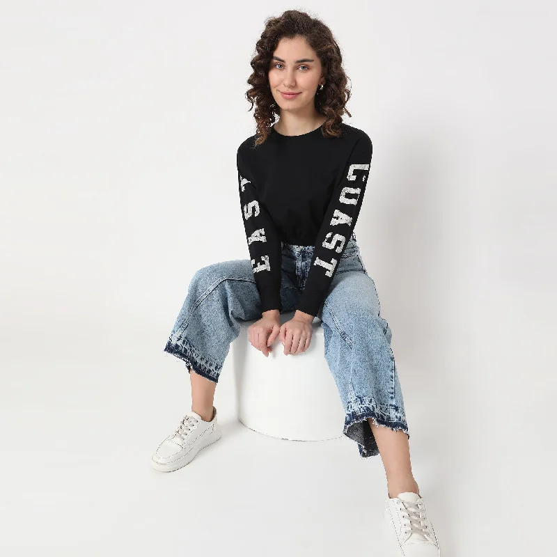 Regular Fit Graphic Sweatshirt Hoodie with Color Block Contrast Stylish